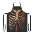 A rib cage-patterned apron, perfect for the curious and creative.