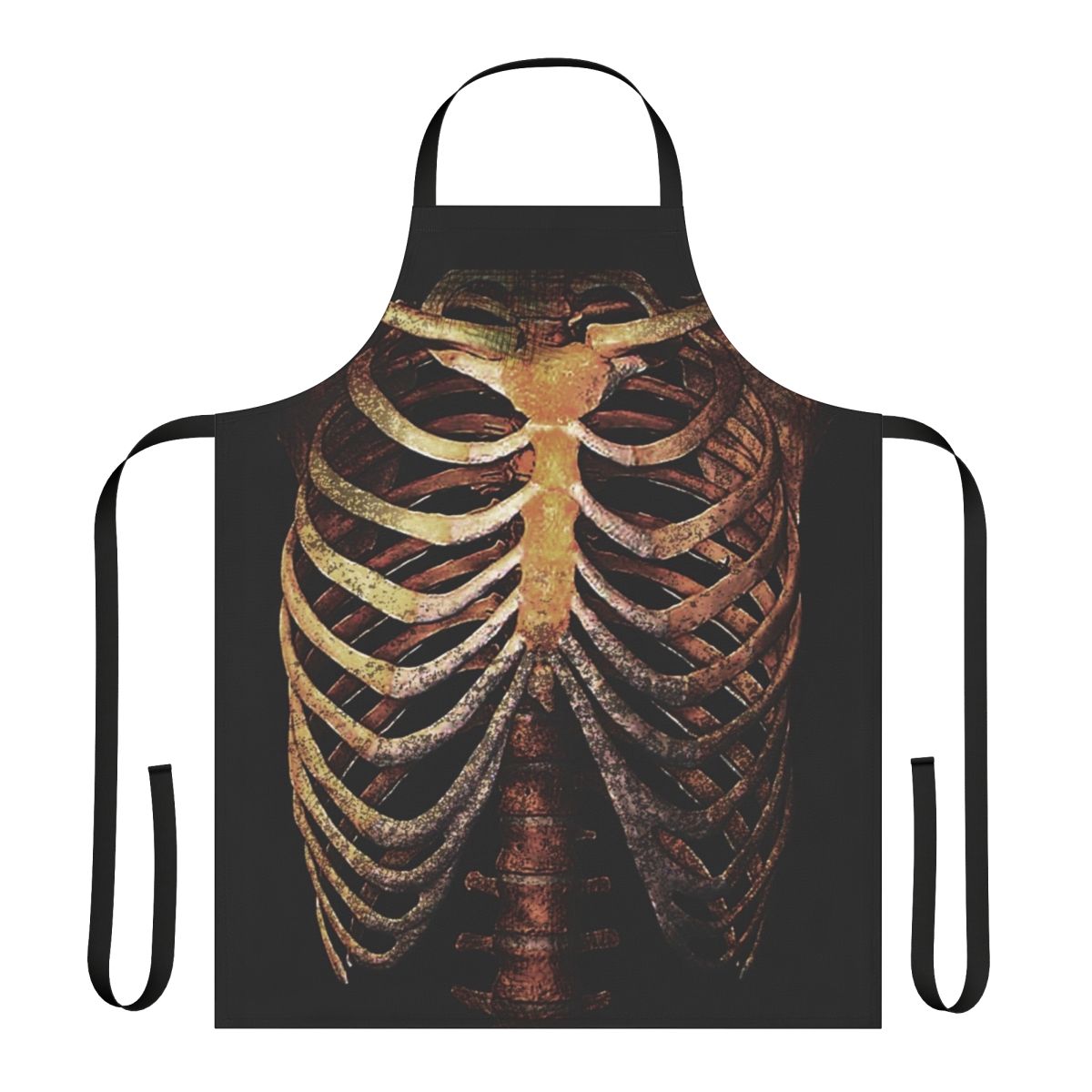 A rib cage-patterned apron, perfect for the curious and creative.