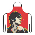 Richard Ashcroft inspired pop art design on a high-quality apron for music fans