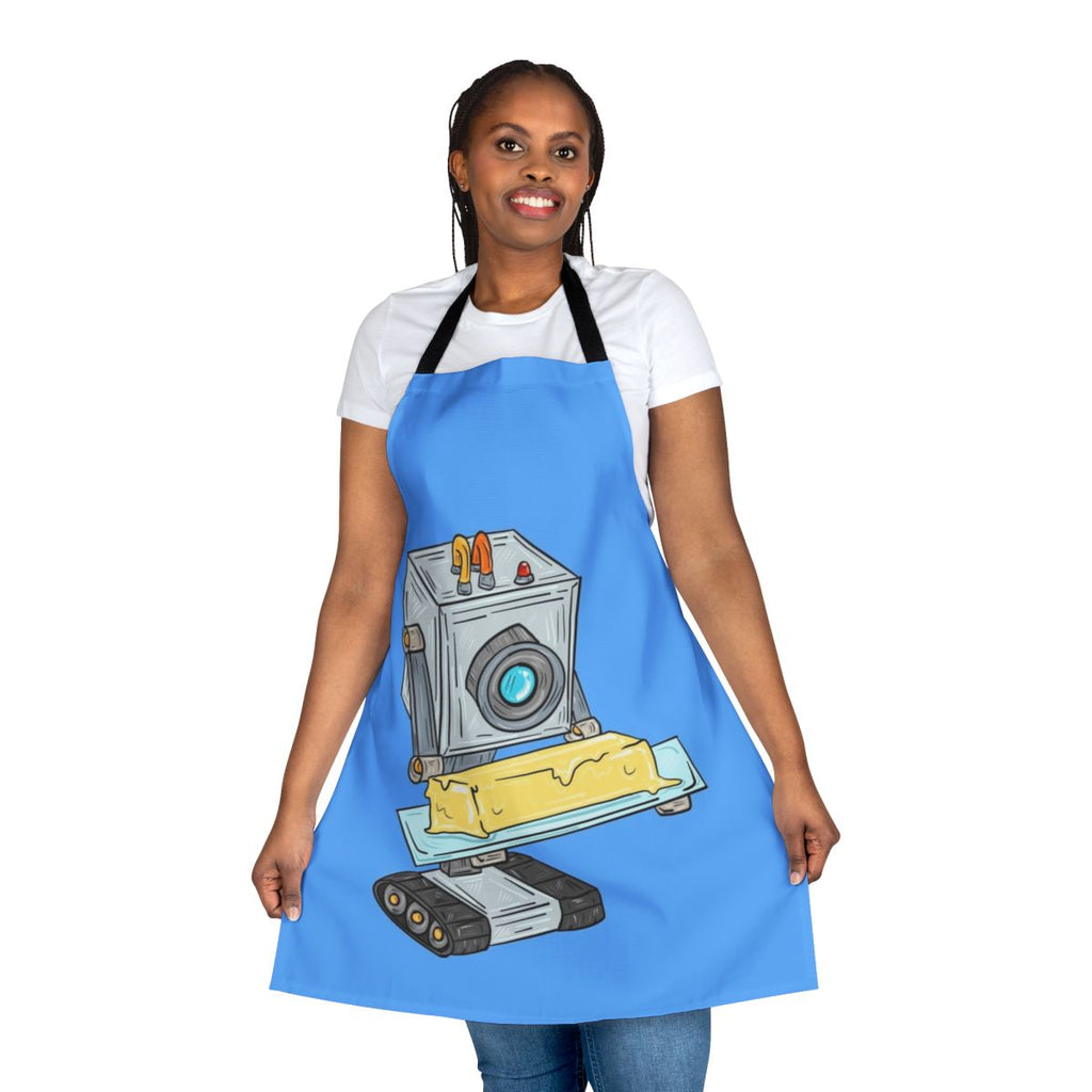 Butter Robot-Inspired Apron with Humorous Design