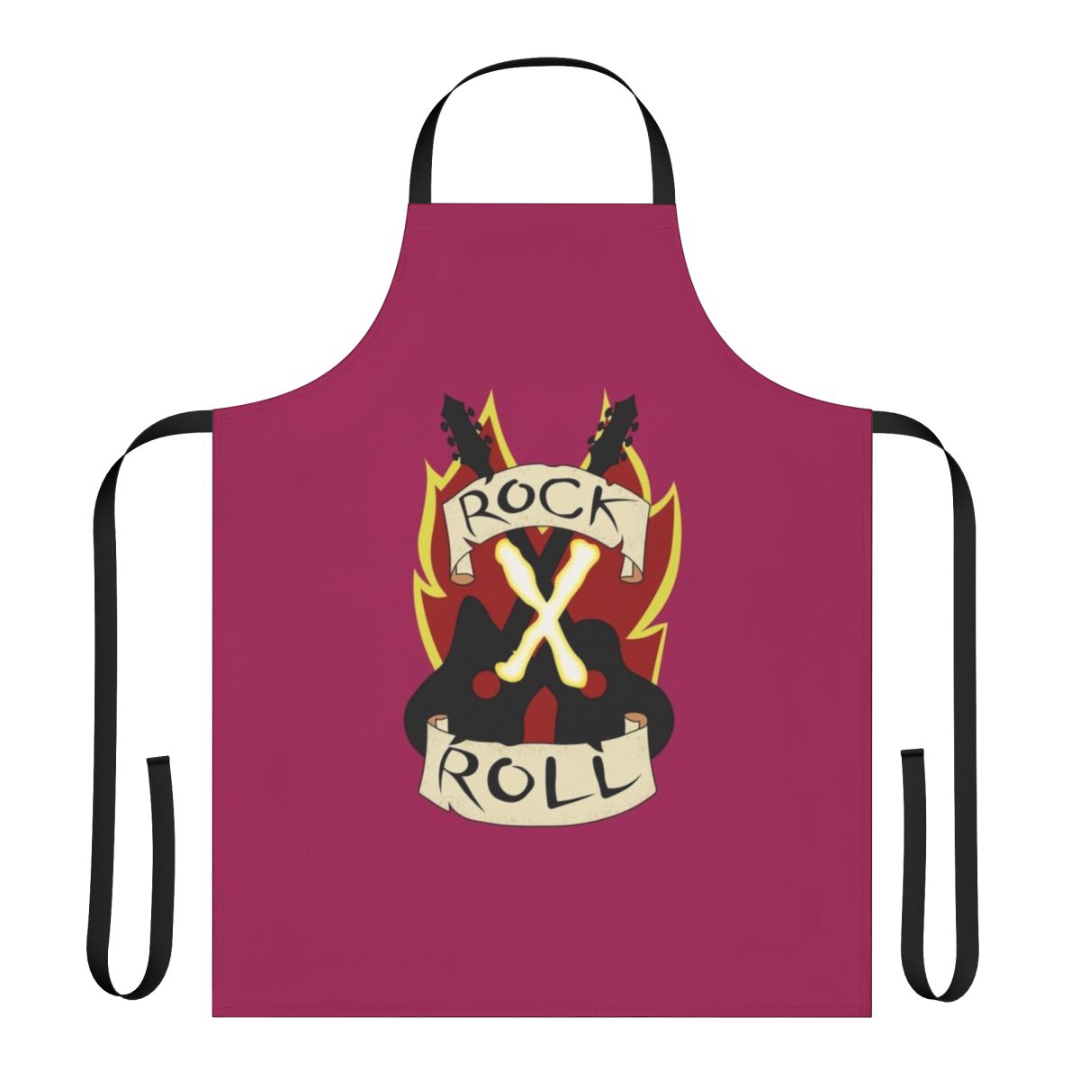 Rock and roll gambit design cooking apron for men