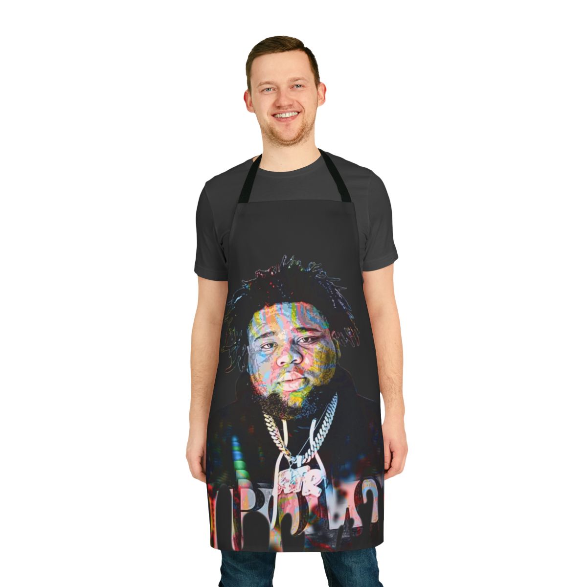 Rod Wave themed apron for hip hop and rap enthusiasts