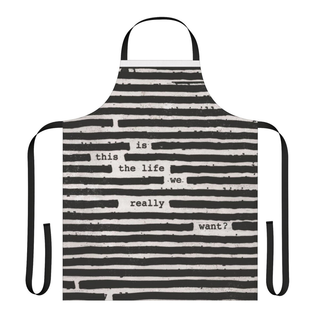 Apron inspired by Roger Waters' solo album "Is This The Life We Really Want?"