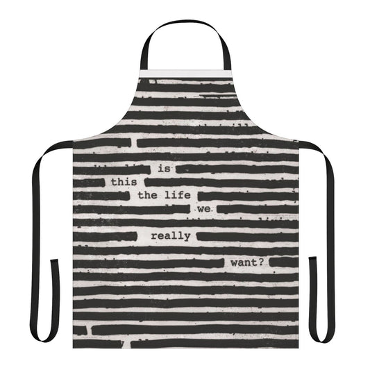 Apron inspired by Roger Waters' solo album "Is This The Life We Really Want?"