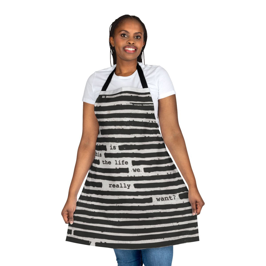 Apron inspired by Roger Waters' solo album "Is This The Life We Really Want?"