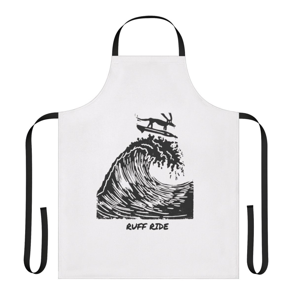 A playful and practical apron featuring a cute dog design, perfect for dog owners and enthusiasts.