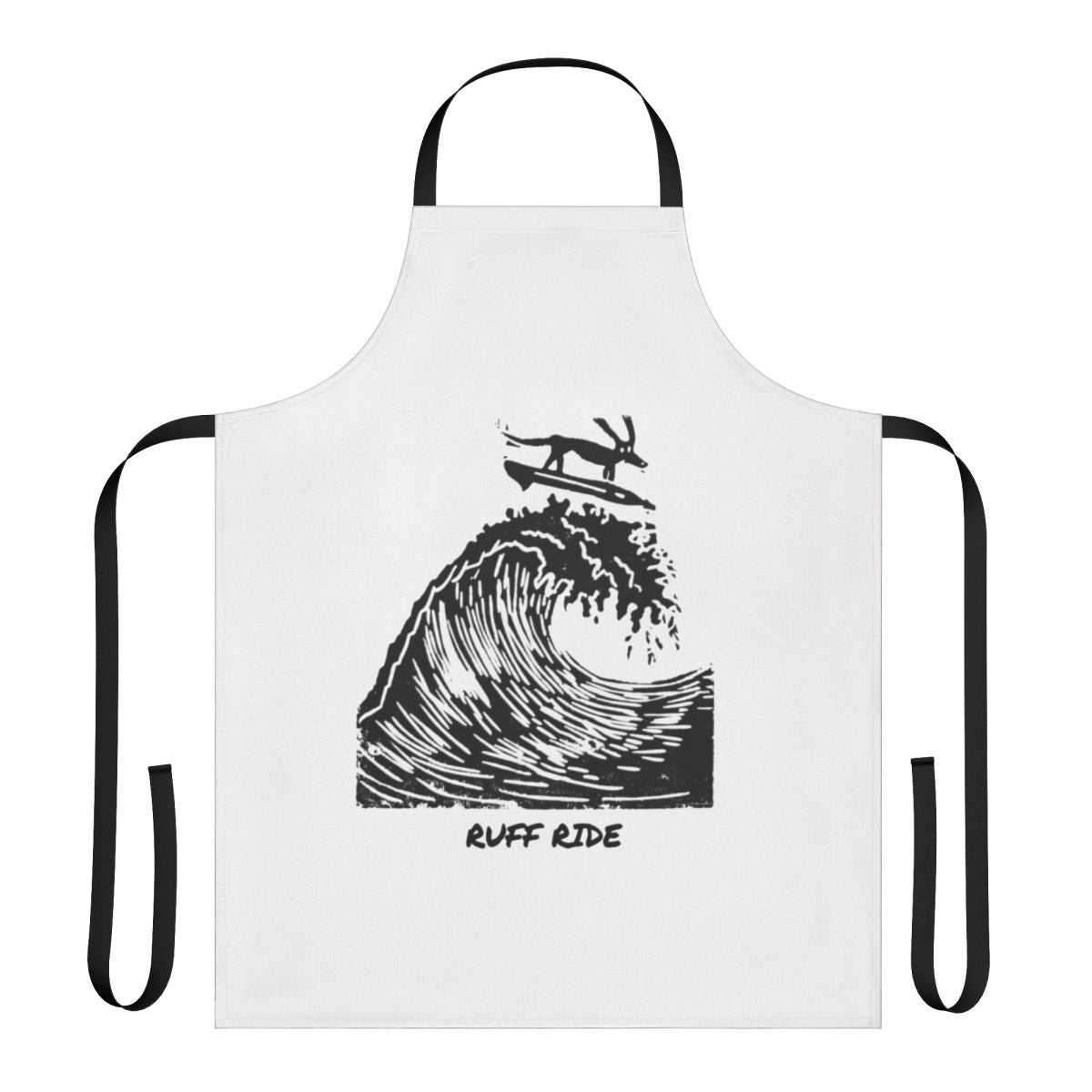 A playful and practical apron featuring a cute dog design, perfect for dog owners and enthusiasts.