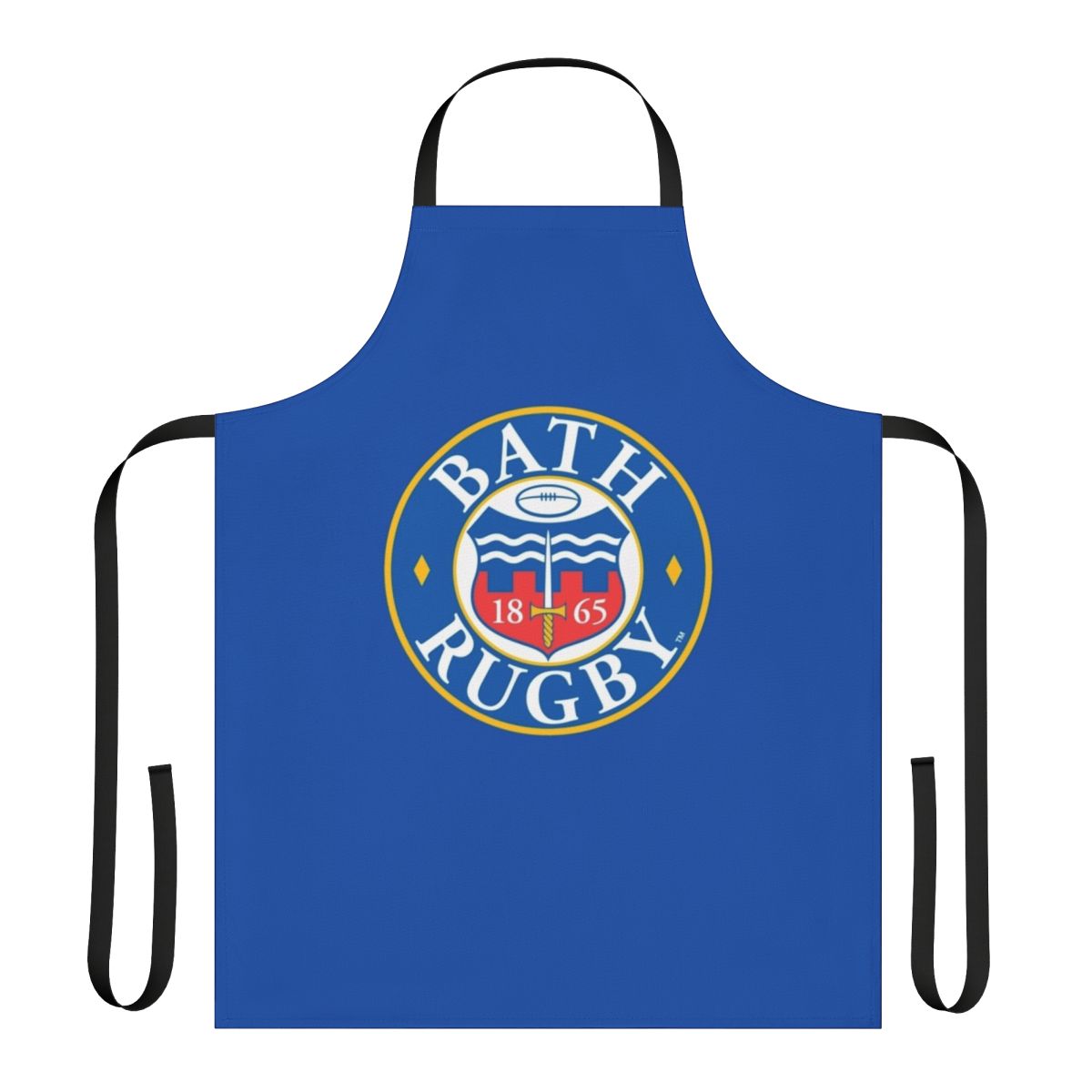 Bath Rugby team apron with logo design for rugby enthusiasts