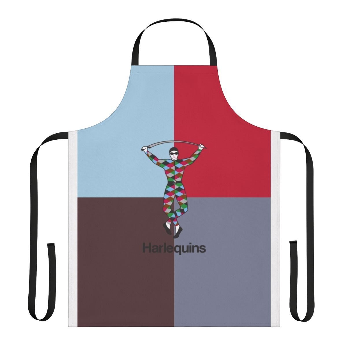 Harlequins Rugby-Themed Apron with Vibrant Design
