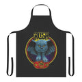 Rush band inspired apron with retro heavy metal design
