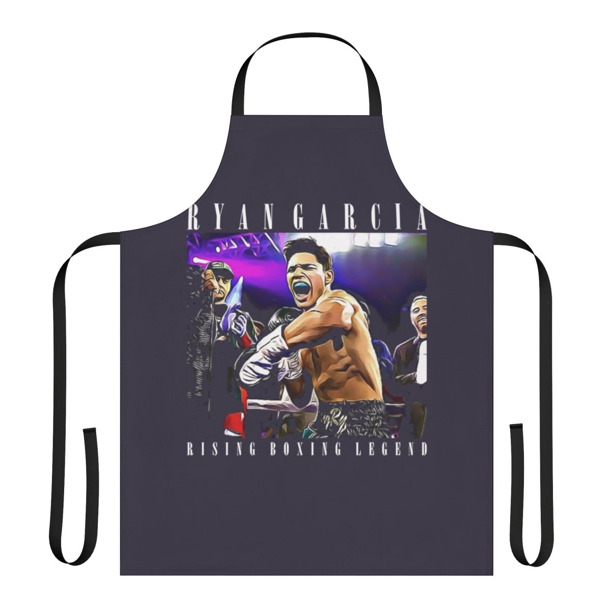 Stylish apron featuring Ryan Garcia's boxing and MMA imagery