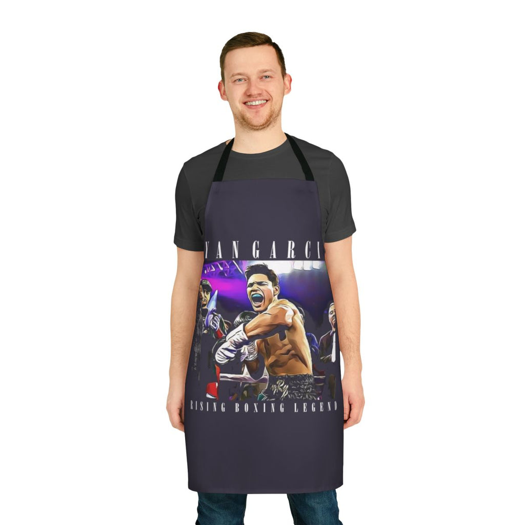 Stylish apron featuring Ryan Garcia's boxing and MMA imagery