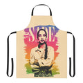 Sade-inspired apron with retro 80s design