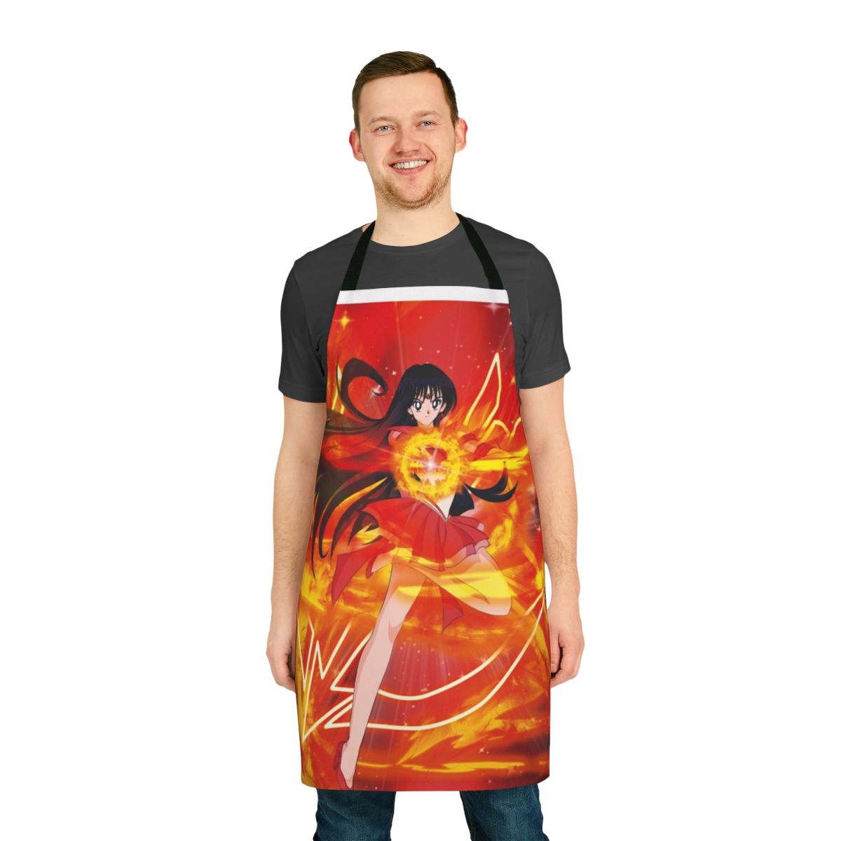 Sailor Mars Anime Apron with Distinctive Japanese Anime Design