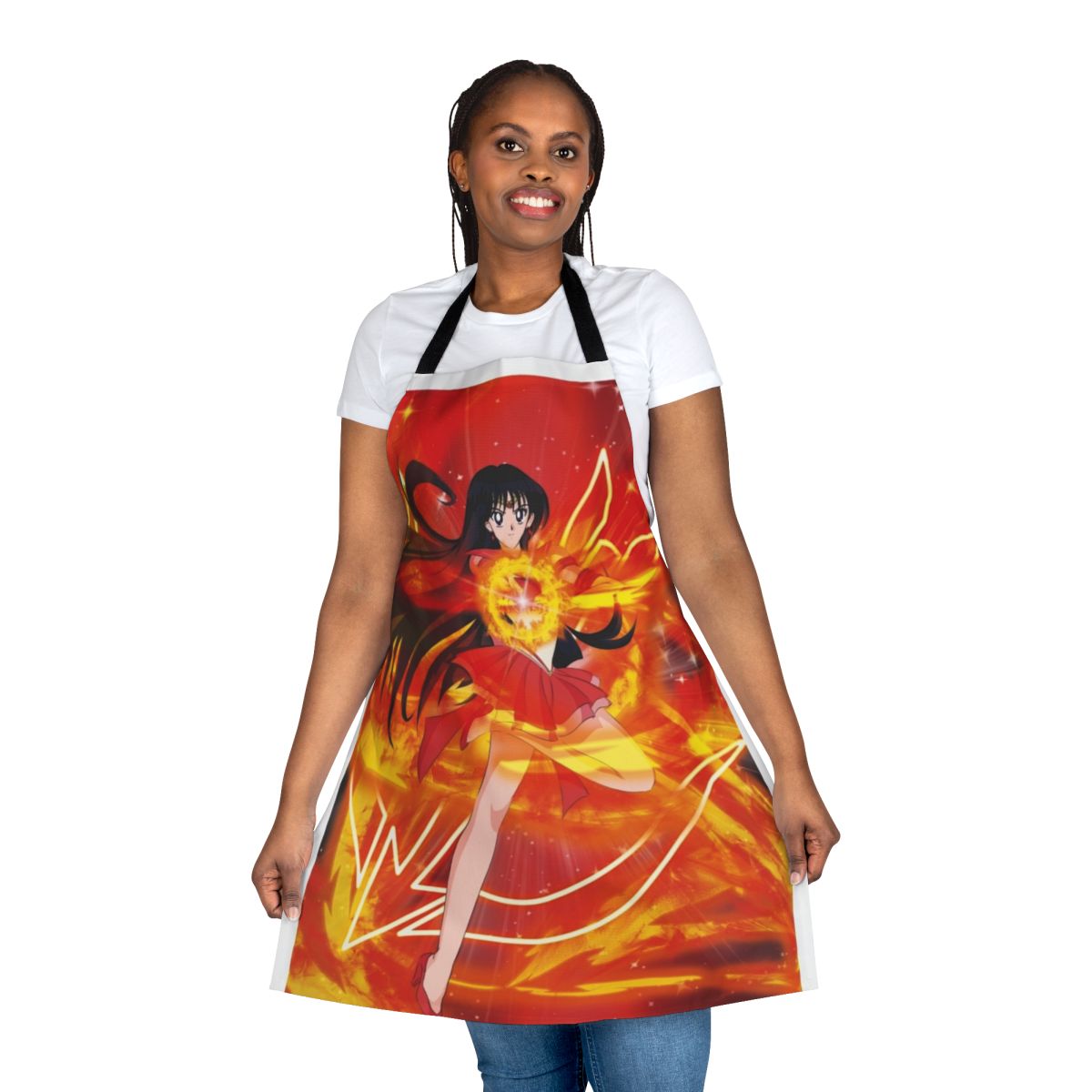 Sailor Mars Anime Apron with Distinctive Japanese Anime Design