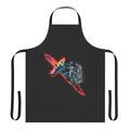 Stylish apron featuring the name and branding of singer-songwriter Saint JHN