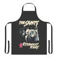Saints-inspired apron with punk rock band logo and design
