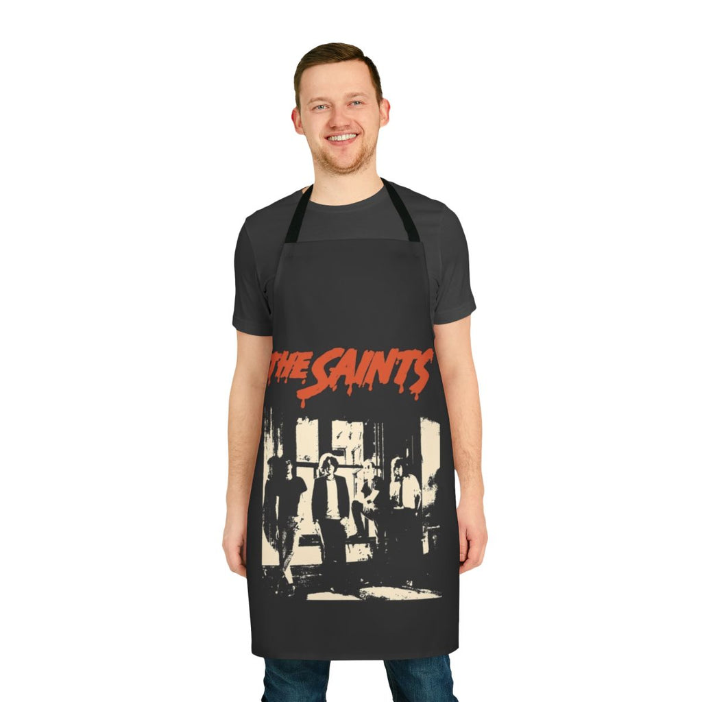 Saints punk rock band inspired apron