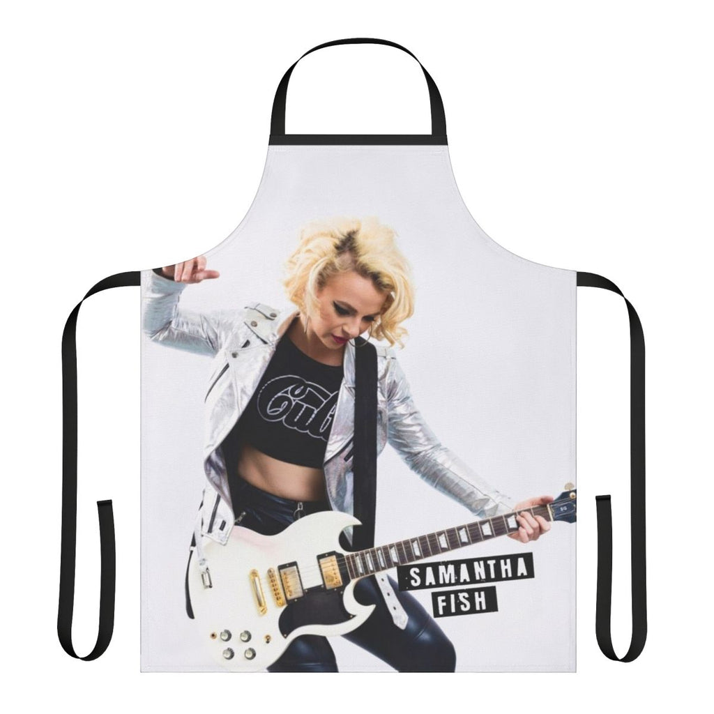 Samantha Fish-inspired apron with a vibrant fish design