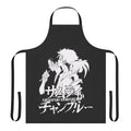 Samurai Champloo inspired apron featuring characters Fuu, Mugen, and Jin