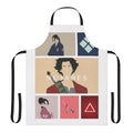 Samurai Champloo themed apron featuring iconic anime characters Mugen, Jin, and Fuu