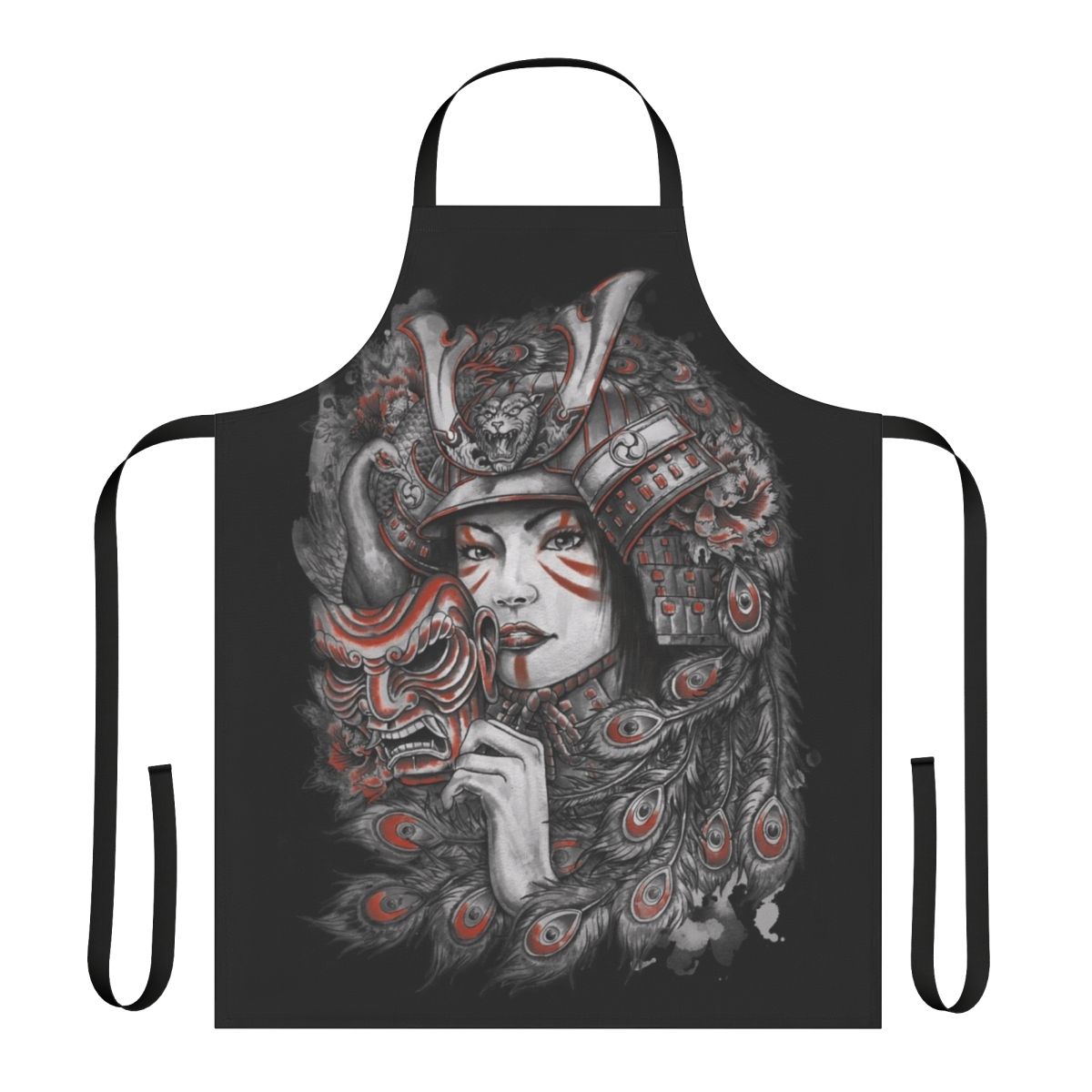 Vibrant and fashionable samurai-inspired apron