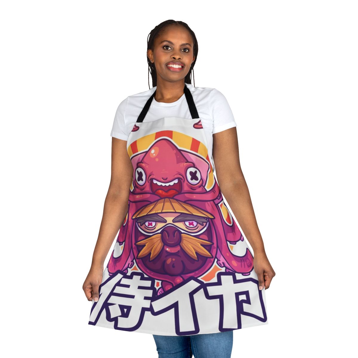 Samurai Squid Apron - Cartoon Character Inspired Design