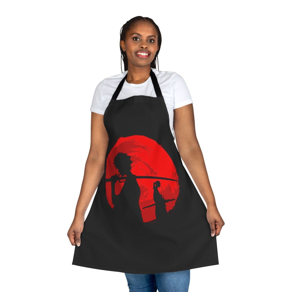Samurai Sunset Apron featuring characters from the anime Samurai Champloo