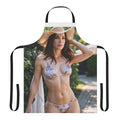 A stylish apron featuring an image of actress Sandra Bullock