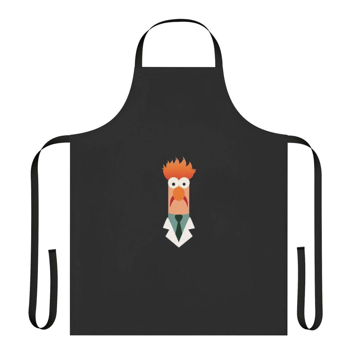 Beaker-inspired science apron with Muppet-style design