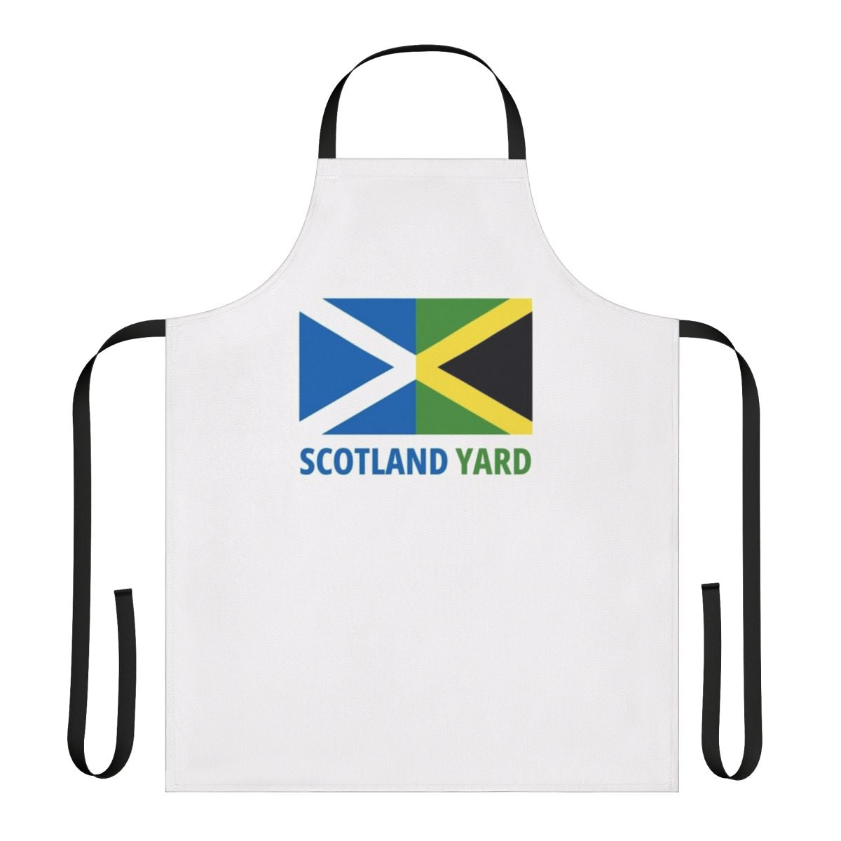 A sleek and modern apron inspired by the iconic Scotland Yard police force