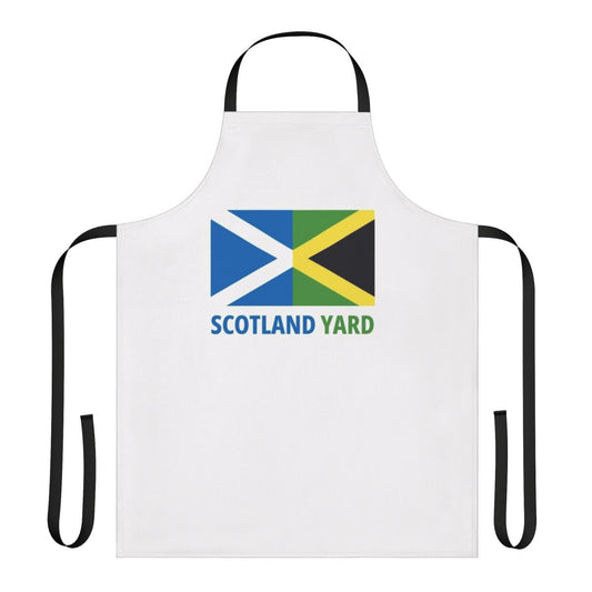 A sleek and modern apron inspired by the iconic Scotland Yard police force