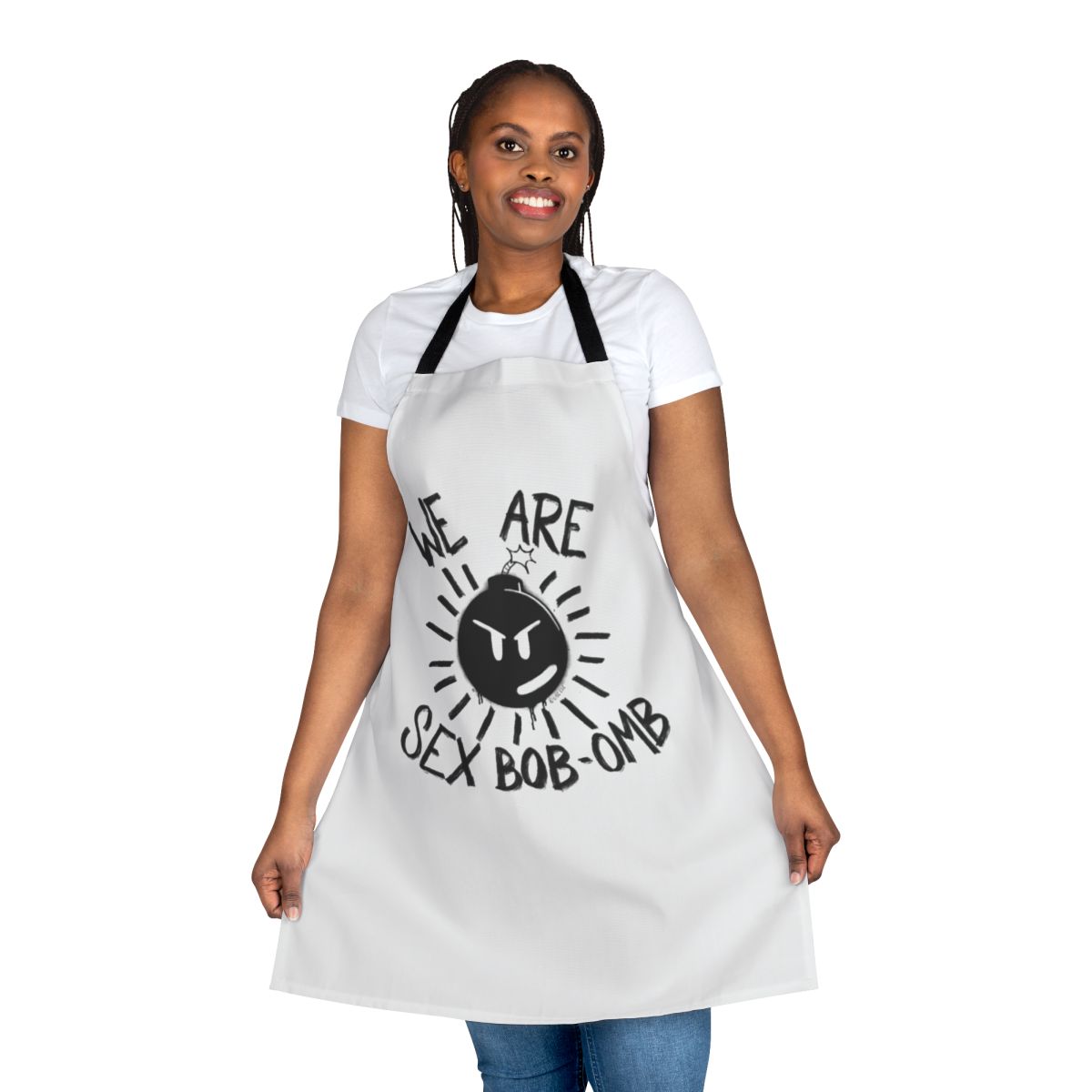 Scott Pilgrim Inspired Apron with "We Are Sex Bob Omb" Design