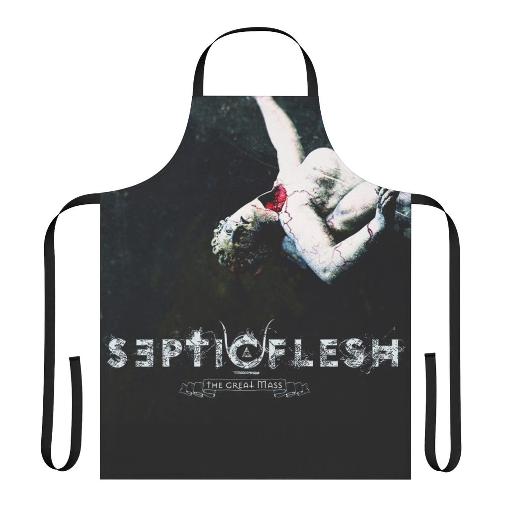 Septicflesh band logo printed on a black apron for heavy metal enthusiasts