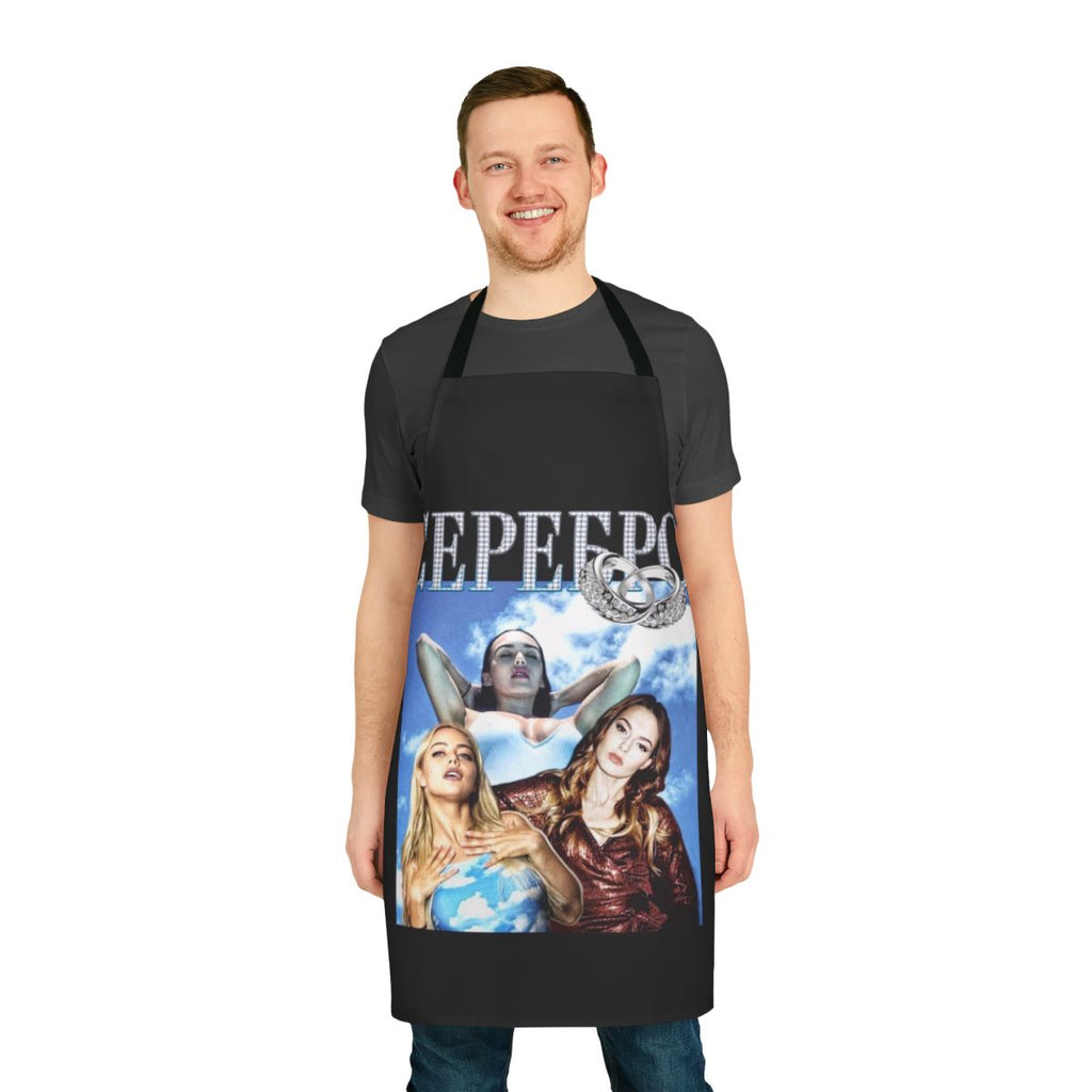 Serebro-inspired apron with pop art design