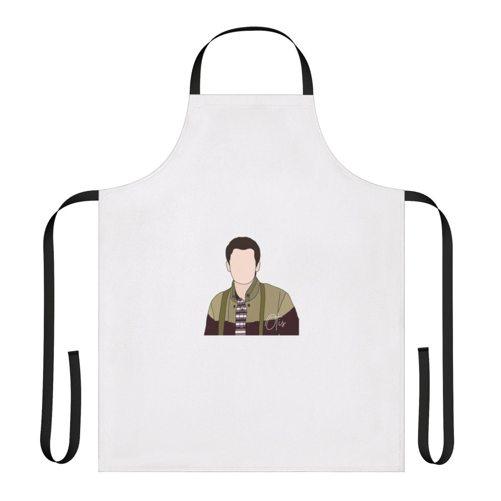Sex Education-themed apron with Otis and Maeve design
