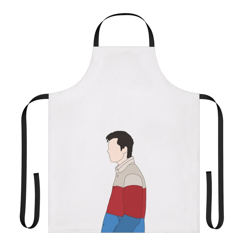 Apron featuring the characters Maeve and Otis from the popular Netflix series Sex Education