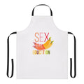 Colorful apron featuring a banana design, inspired by the Netflix series Sex Education