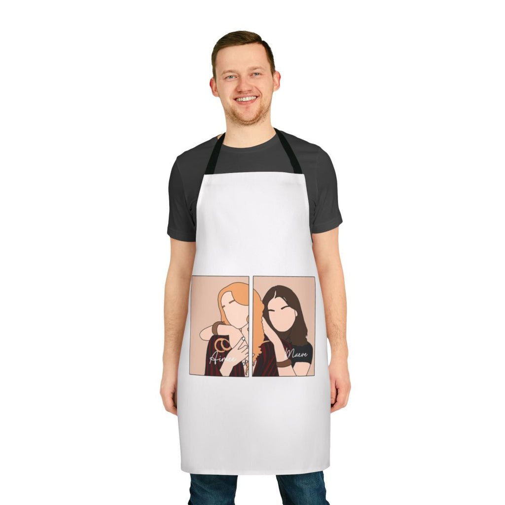 Sex Education-themed apron featuring Maeve Wiley character