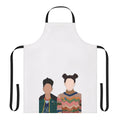 Apron featuring characters Lily and Ola from the Netflix series Sex Education