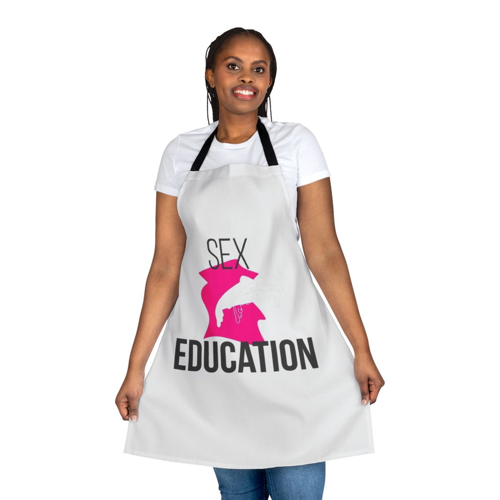 Sex Education Netflix inspired apron with show logo and characters