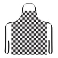 Ska-inspired checkerboard pattern apron for cooking and baking