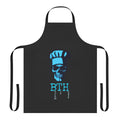 Skull-patterned chef's apron with a cool, edgy design