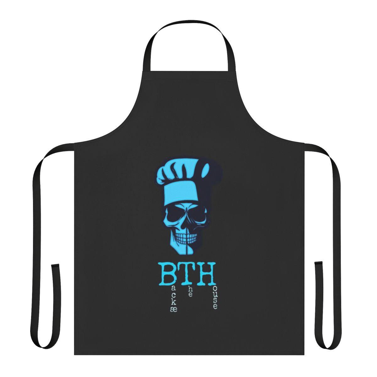 Skull-patterned chef's apron with a cool, edgy design
