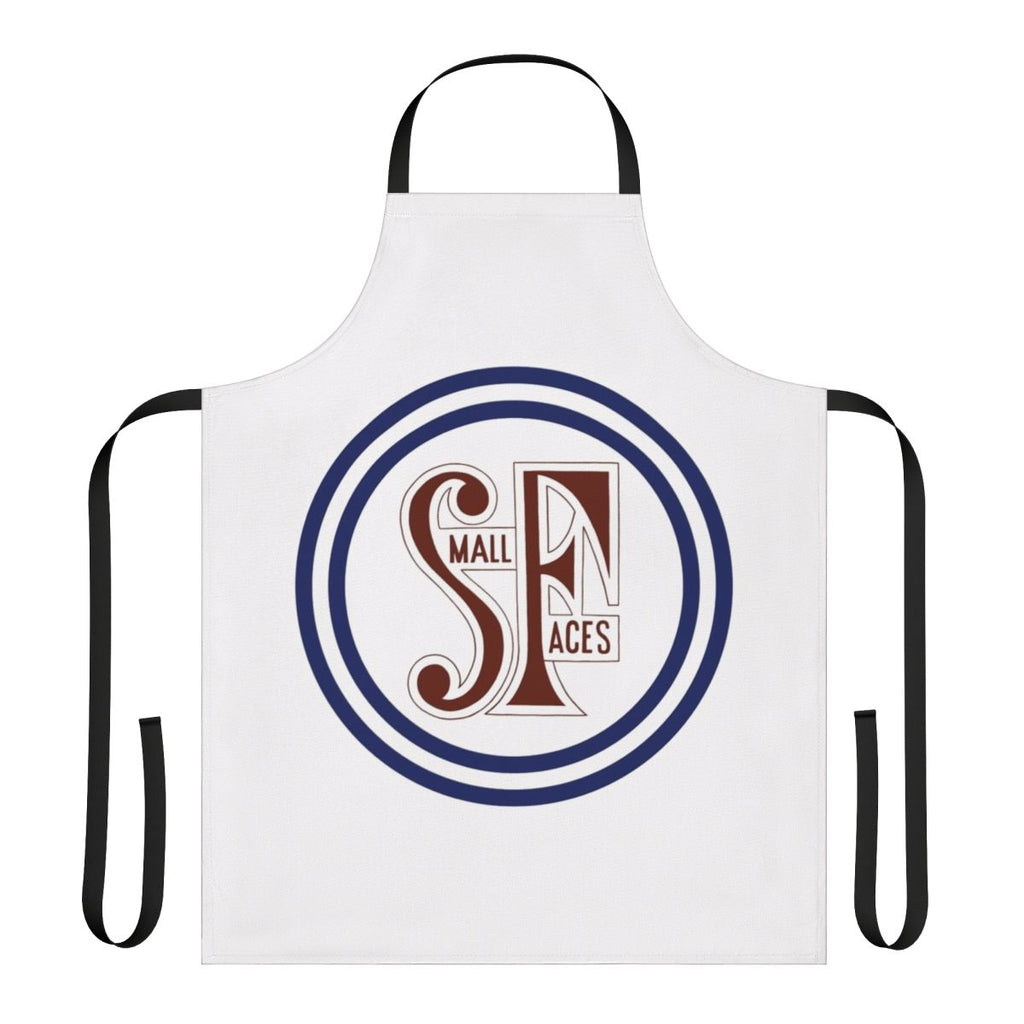 A stylish apron featuring the album art of the Small Faces music band.