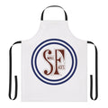 A stylish apron featuring the album art of the Small Faces music band.