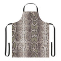 Striking snakeskin pattern apron with realistic reptile texture