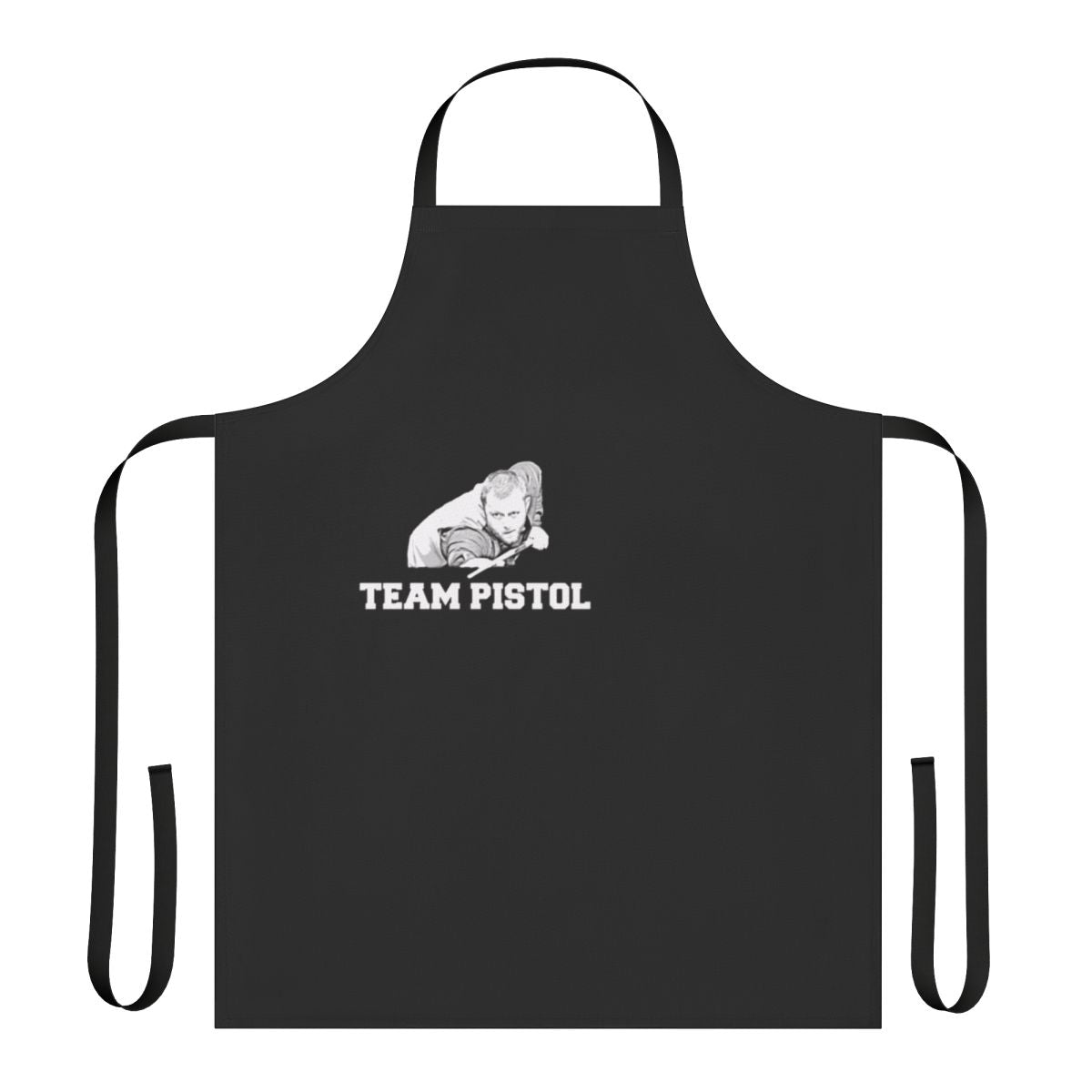 Snooker-themed apron with "Pistol" Mark Allen design