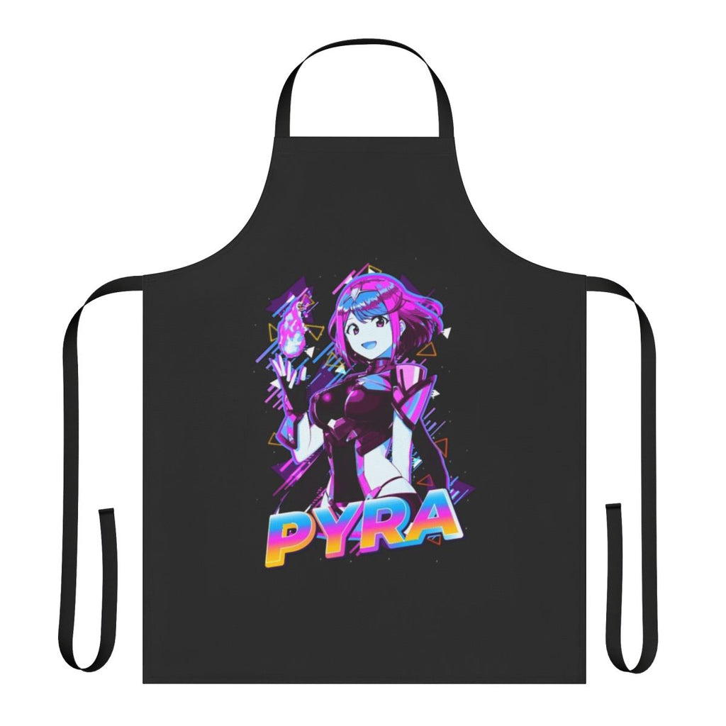 Somnium Files themed apron featuring cute chibi characters