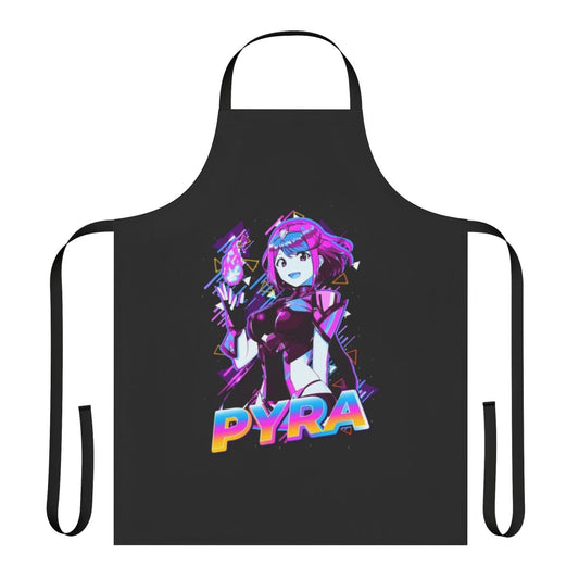 Somnium Files themed apron featuring cute chibi characters